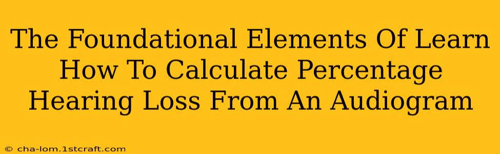 The Foundational Elements Of Learn How To Calculate Percentage Hearing Loss From An Audiogram