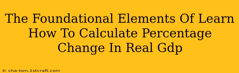 The Foundational Elements Of Learn How To Calculate Percentage Change In Real Gdp