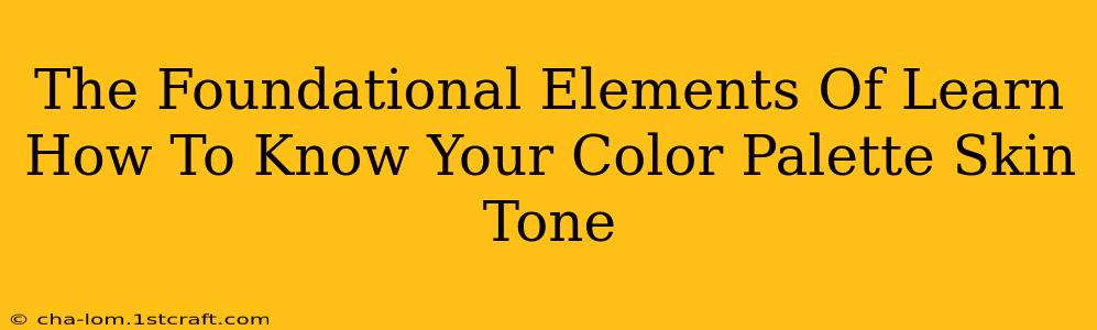 The Foundational Elements Of Learn How To Know Your Color Palette Skin Tone