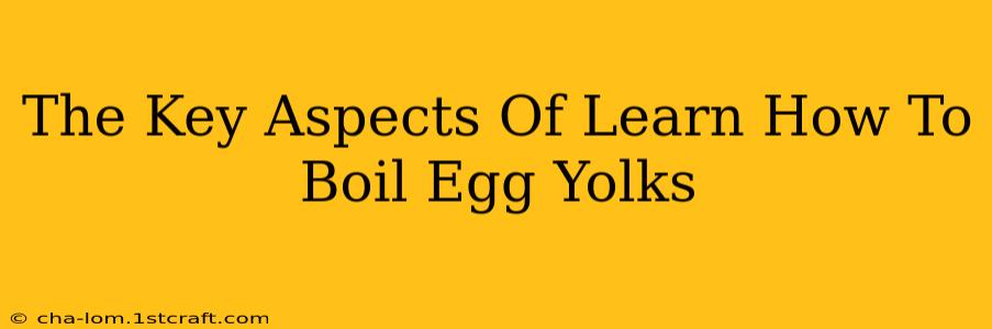 The Key Aspects Of Learn How To Boil Egg Yolks