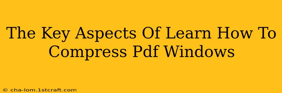 The Key Aspects Of Learn How To Compress Pdf Windows