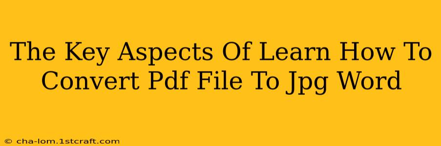 The Key Aspects Of Learn How To Convert Pdf File To Jpg Word