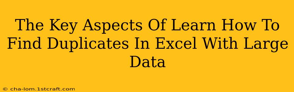 The Key Aspects Of Learn How To Find Duplicates In Excel With Large Data