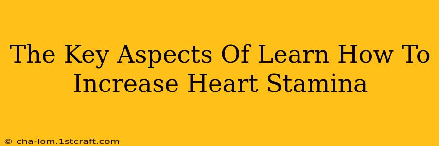 The Key Aspects Of Learn How To Increase Heart Stamina