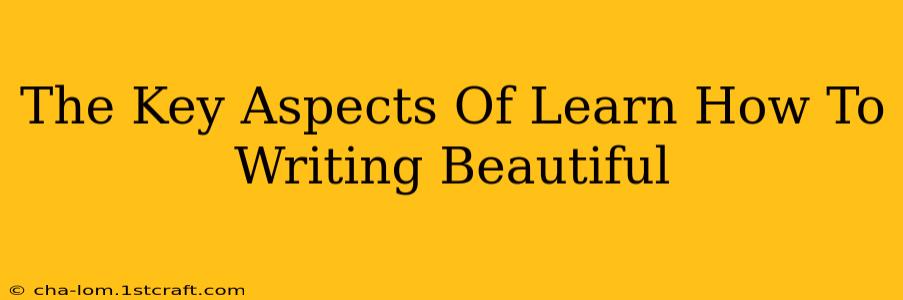 The Key Aspects Of Learn How To Writing Beautiful