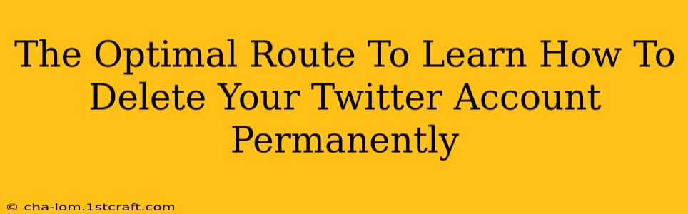 The Optimal Route To Learn How To Delete Your Twitter Account Permanently