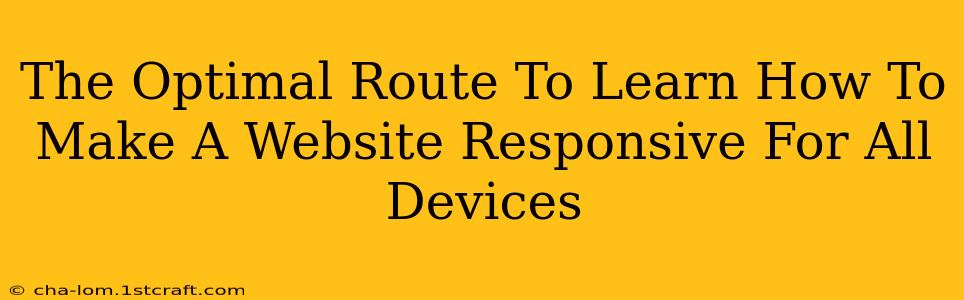 The Optimal Route To Learn How To Make A Website Responsive For All Devices