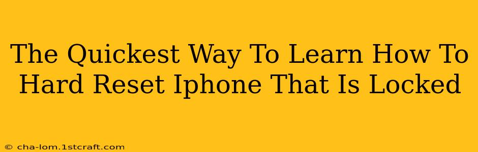 The Quickest Way To Learn How To Hard Reset Iphone That Is Locked