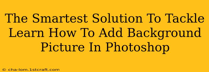 The Smartest Solution To Tackle Learn How To Add Background Picture In Photoshop