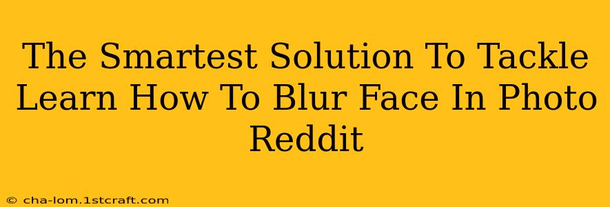 The Smartest Solution To Tackle Learn How To Blur Face In Photo Reddit