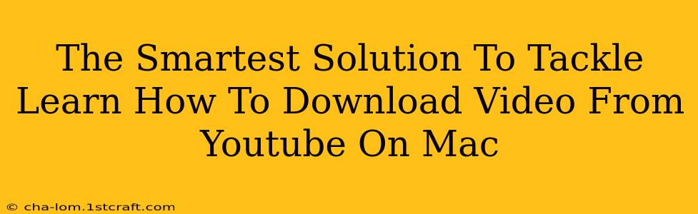 The Smartest Solution To Tackle Learn How To Download Video From Youtube On Mac