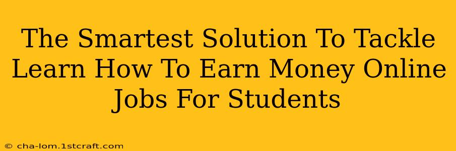 The Smartest Solution To Tackle Learn How To Earn Money Online Jobs For Students