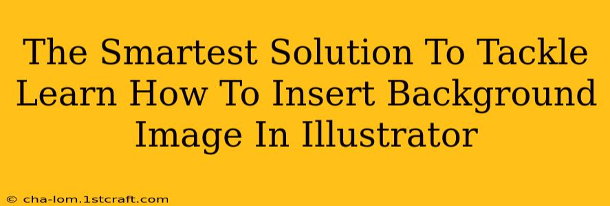 The Smartest Solution To Tackle Learn How To Insert Background Image In Illustrator