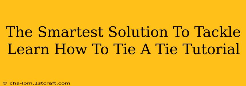 The Smartest Solution To Tackle Learn How To Tie A Tie Tutorial