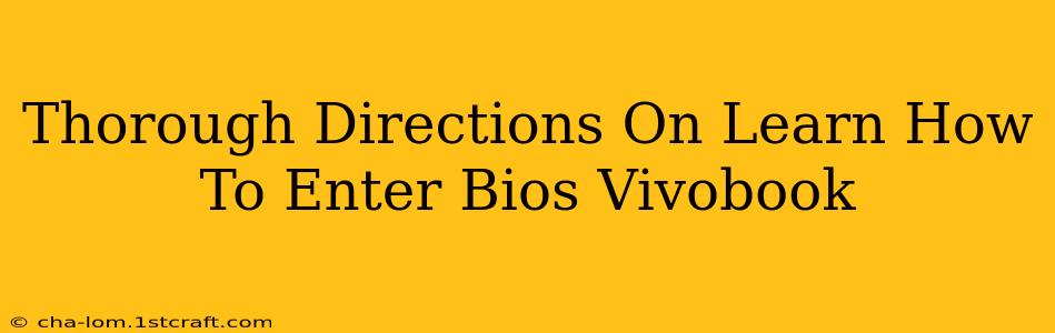 Thorough Directions On Learn How To Enter Bios Vivobook