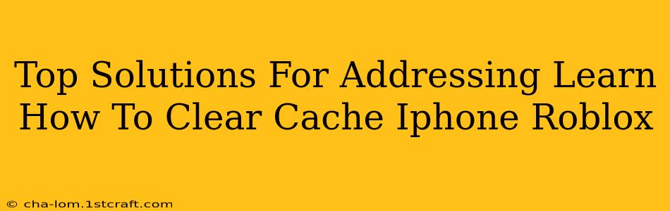 Top Solutions For Addressing Learn How To Clear Cache Iphone Roblox