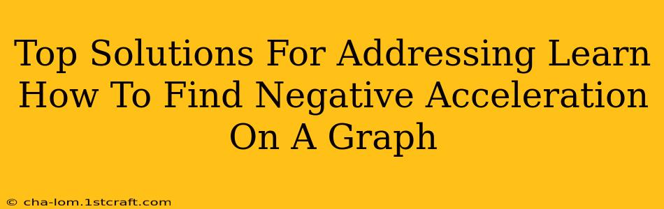 Top Solutions For Addressing Learn How To Find Negative Acceleration On A Graph