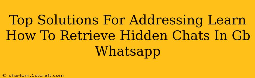 Top Solutions For Addressing Learn How To Retrieve Hidden Chats In Gb Whatsapp