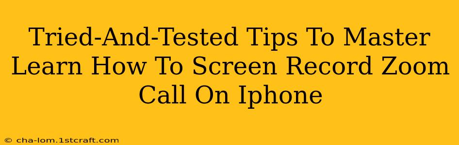 Tried-And-Tested Tips To Master Learn How To Screen Record Zoom Call On Iphone