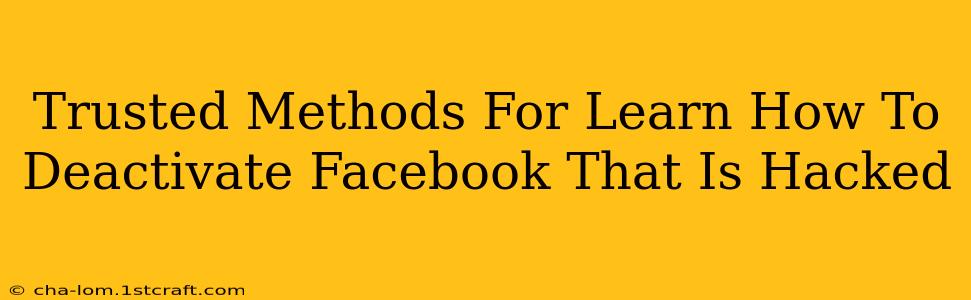 Trusted Methods For Learn How To Deactivate Facebook That Is Hacked