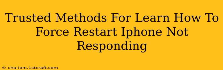 Trusted Methods For Learn How To Force Restart Iphone Not Responding