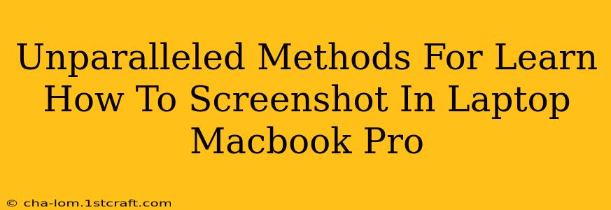 Unparalleled Methods For Learn How To Screenshot In Laptop Macbook Pro