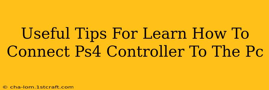 Useful Tips For Learn How To Connect Ps4 Controller To The Pc