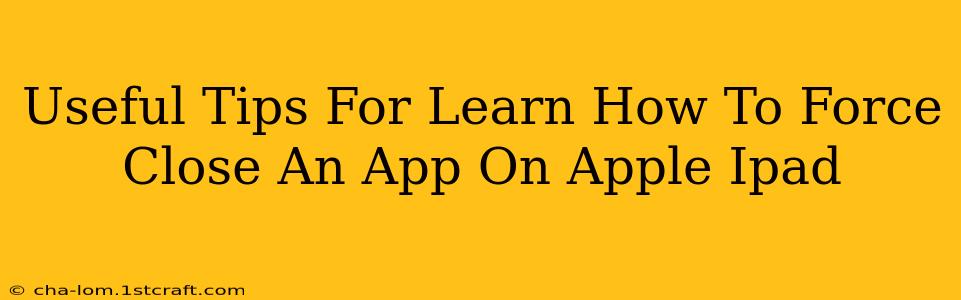 Useful Tips For Learn How To Force Close An App On Apple Ipad